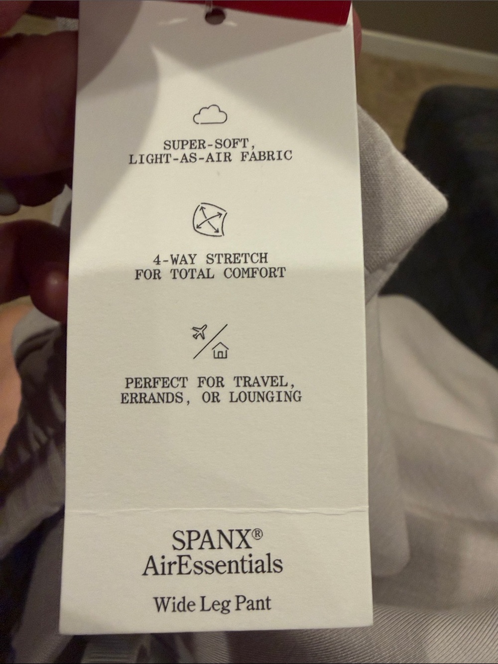 SPANX Women's AirEssentials French Grey Wide Leg Pants $118 - Picture 6 of 8
